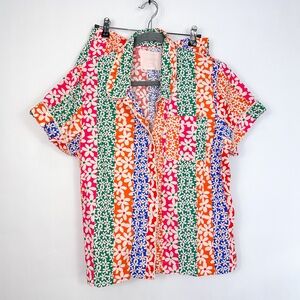 Bando Floral Print 2 Piece Pajama Set